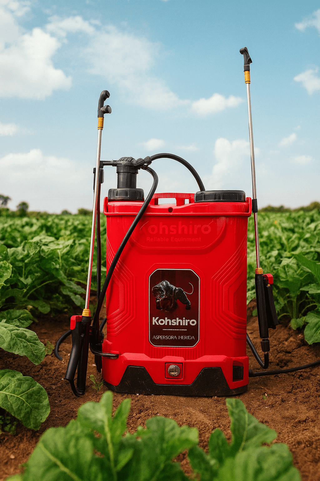 Eléctrico/Manual 20lts Hibrido Kohshiro Naranja - Imagen 8